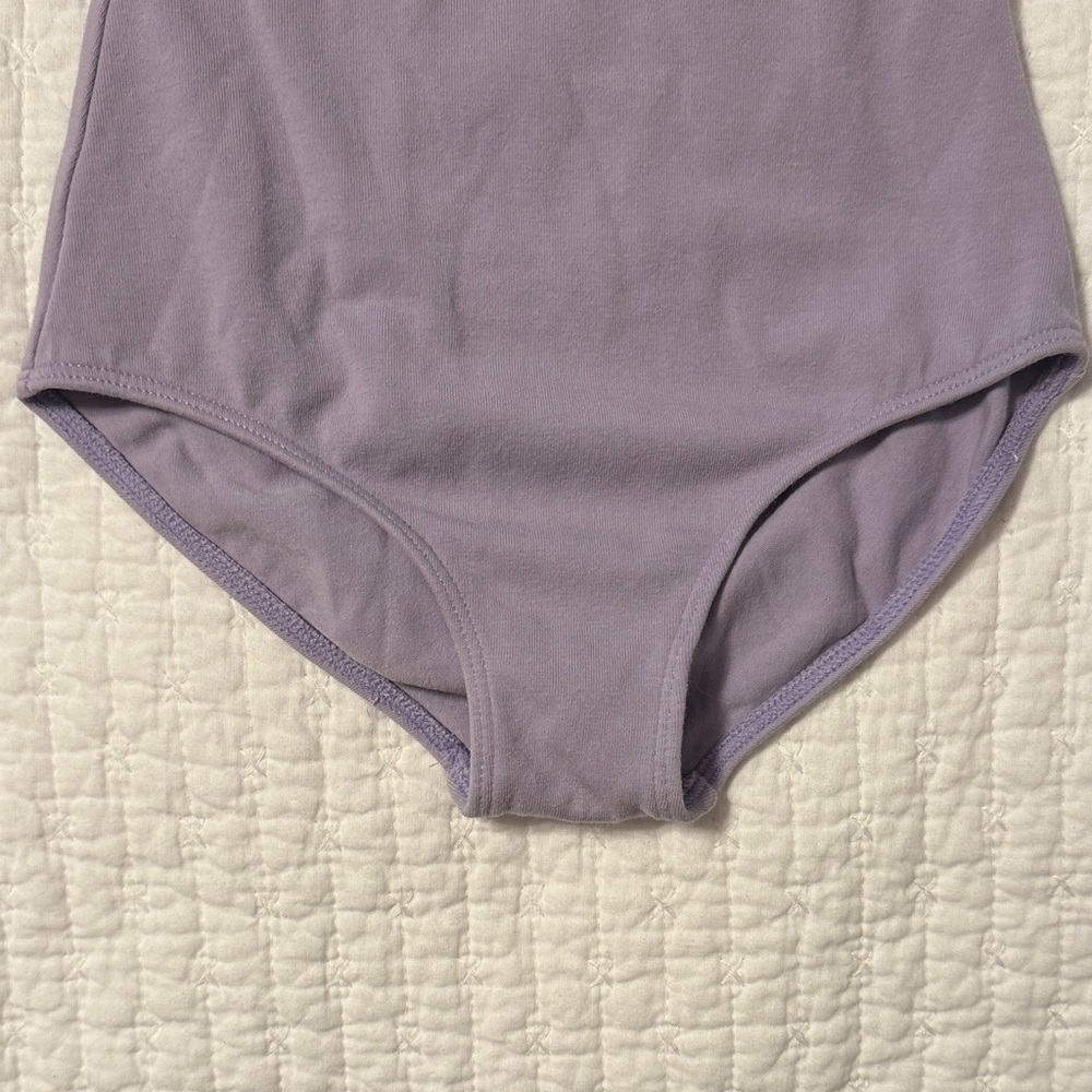Bloch Lavender Kids Dance Leotard with Ruffled Soarkly Flutter Sleeves 4/5 - Picture 4 of 10